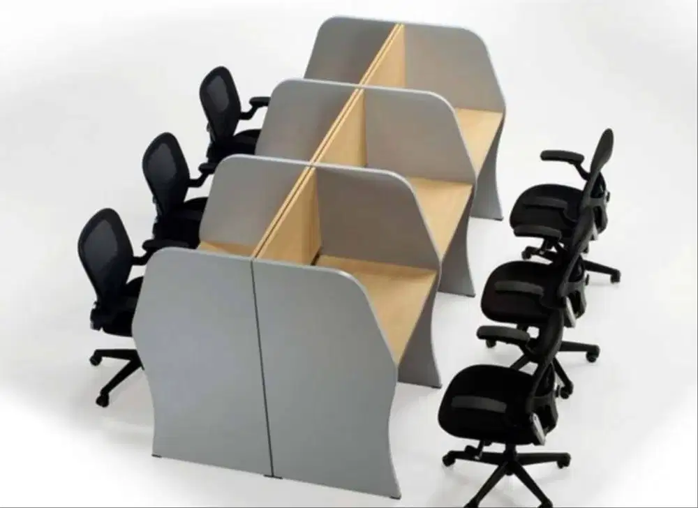 Meja Partisi Kubikel kantor HPL 6 orang Jakarta