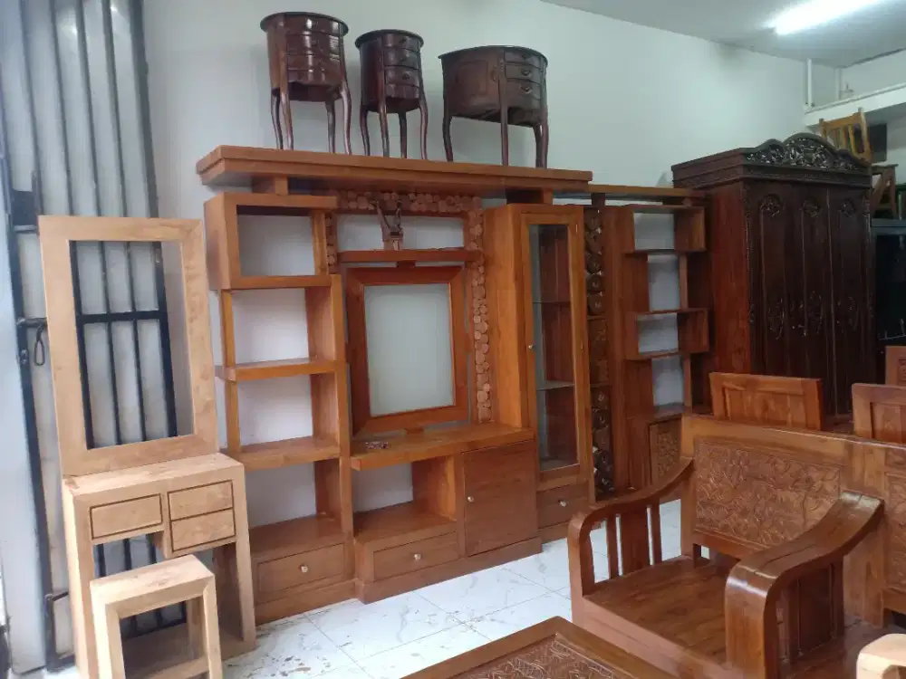 KAYU JATI BORONGAN MEBEL INTERIOR RUMAH