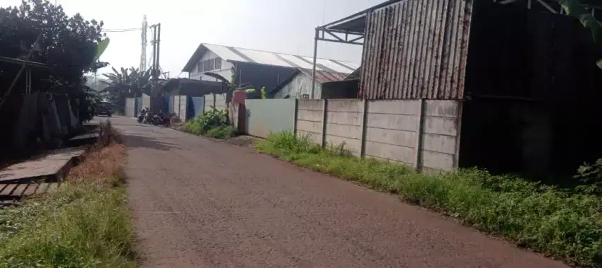 TANAH  BAGUS  BUAT  GUDANG MASUK KONTNER
