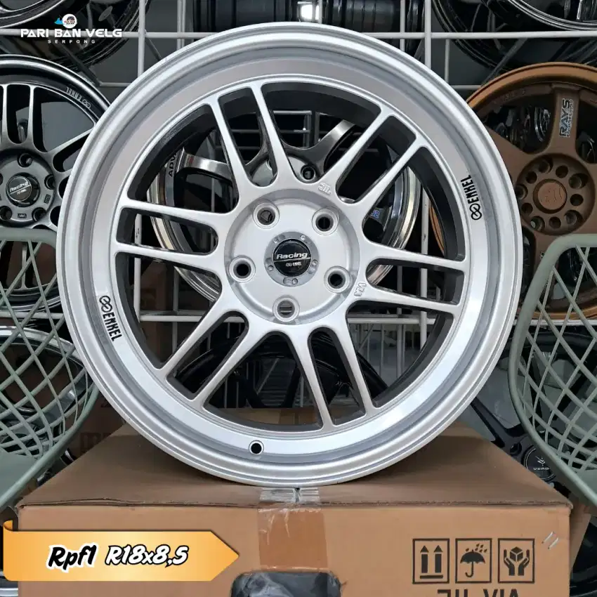 ️️Velg Enkei rpf1 Ring 18 lebar 8,5 pcd. 5x114,3 ET 38 et. 37