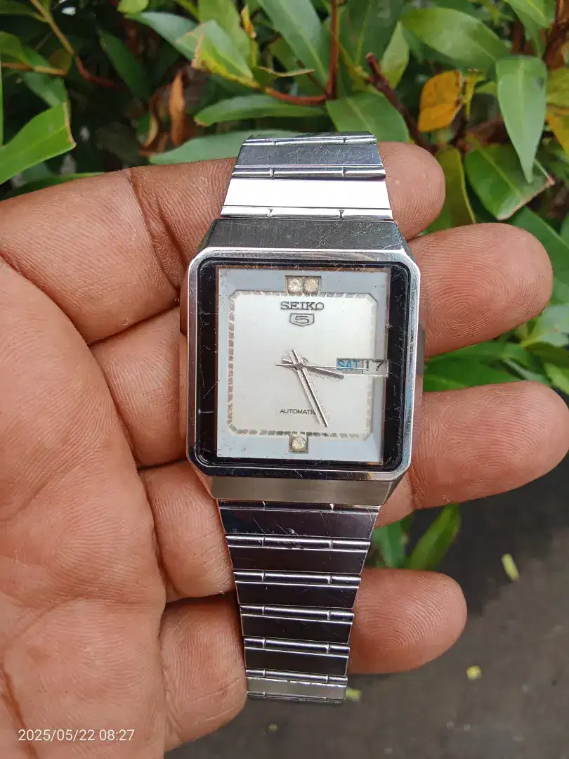 Jam Seiko 5 tv vintage otomatis original mesin 7009