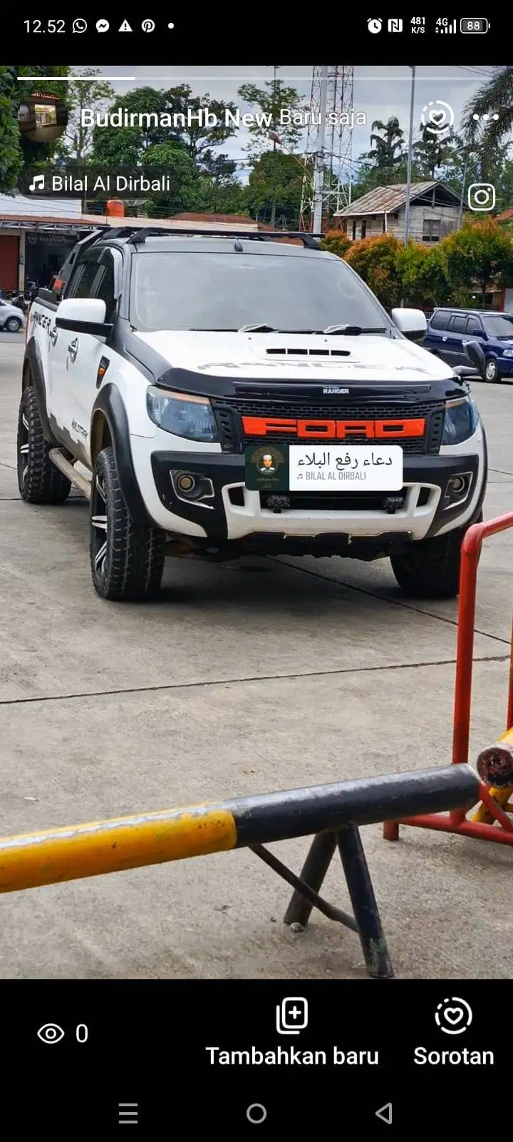 Mobil ford ranger double cabin