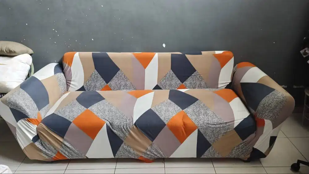 SOFA 3 SEATER EMPUK AWET BAGUS MEWAH WARNA COKLAT SEPERTI BANTAL NYA
