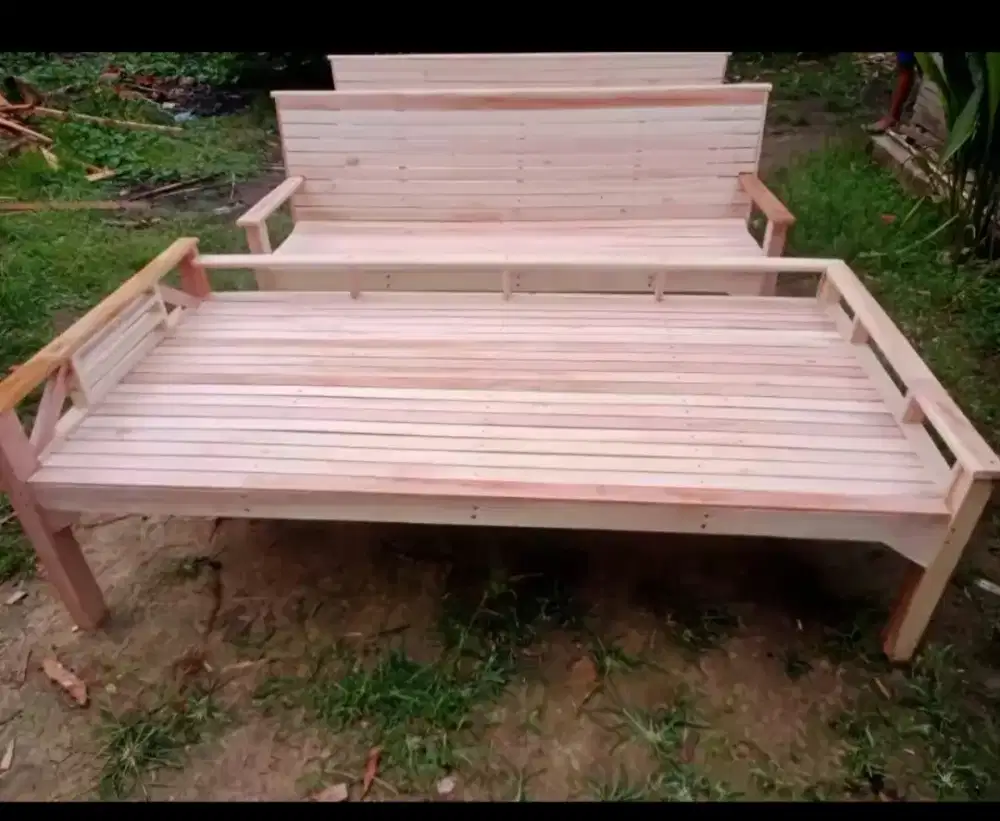 Kursi Kayu tangga lipat tirai kree rumbia dan laen2