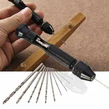 Bor Tangan Manual HSS Twist Drills dengan 10 Mata Bor