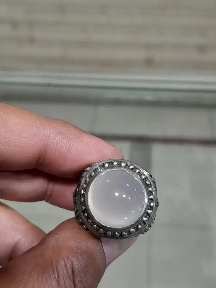 Batu anggur clean perak handmade