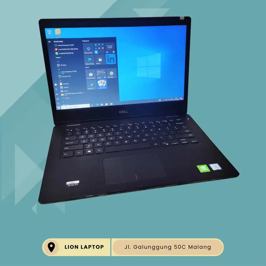 Gaming/Editing Double VGA Core i5 Gen 8 RAM 8GB SSD Dell Latitude 3400