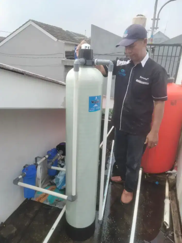 Filter saringan air zat besi kapur kuning berminyak warna keruh butek