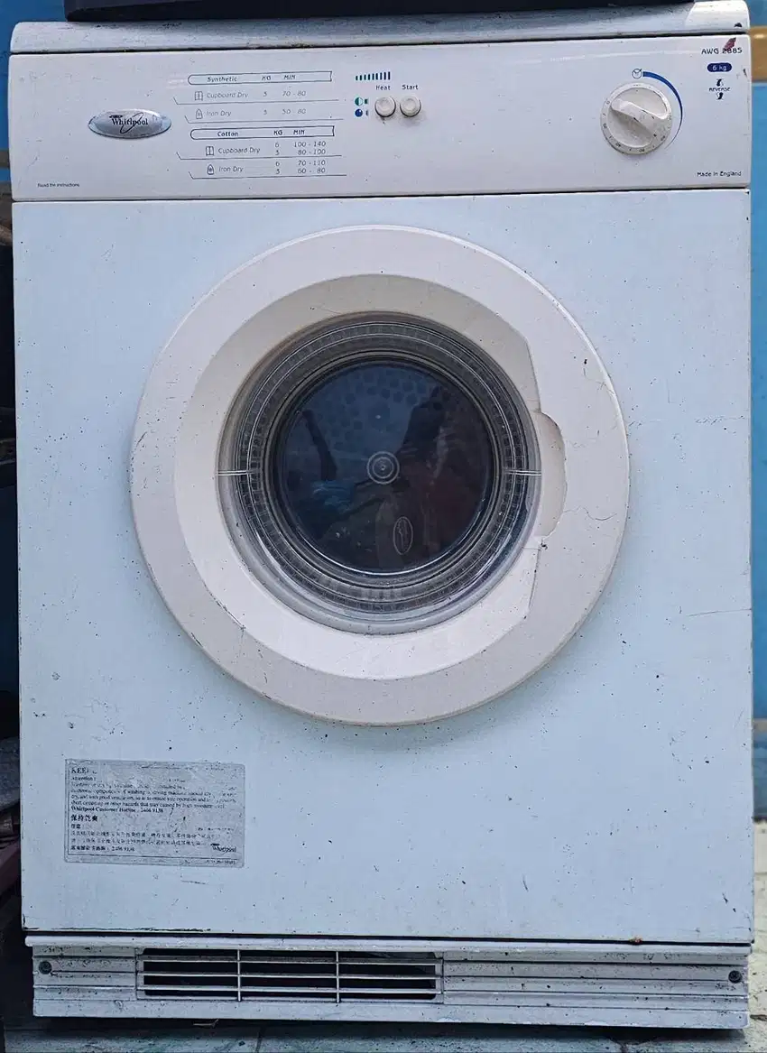 Dijual mesin pengering pakaian merk Whirlpool