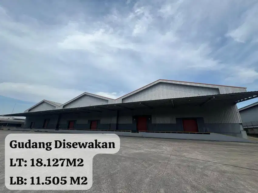 Disewakan Gudang 1,1 Hektar Deltamas