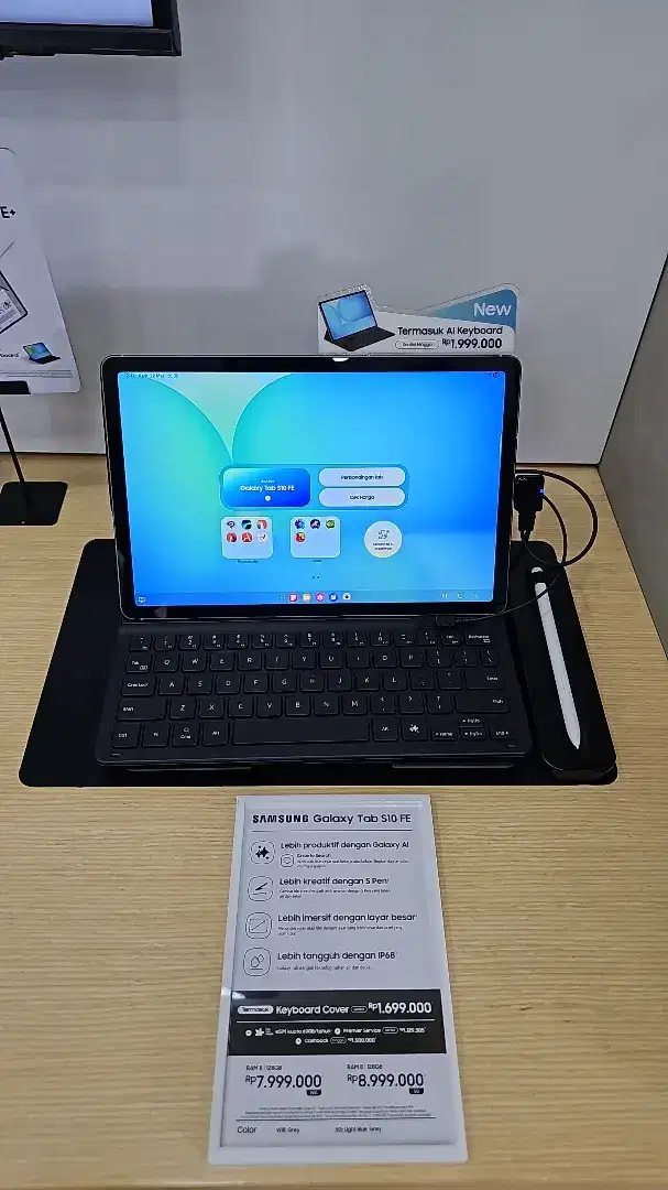 Samsung Tab S10 FE WIFI and 5G Free keyboard slim
