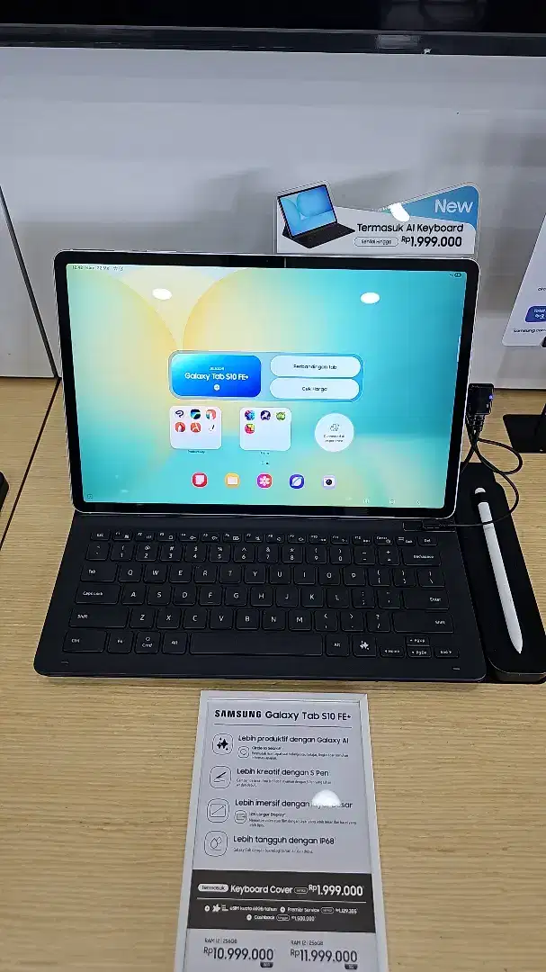 Samsung Tab S10 FE+ Wifi and 5G Free keyboard Slim