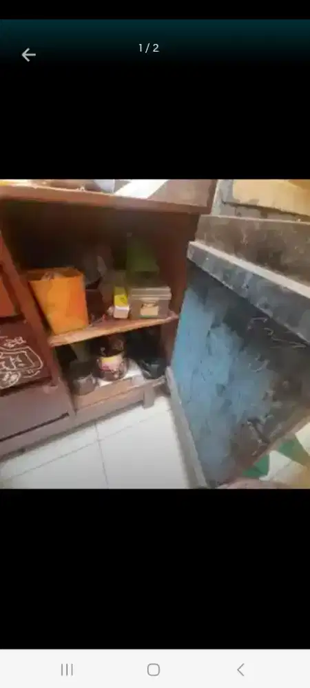 Bufet lemari jati kuno antik