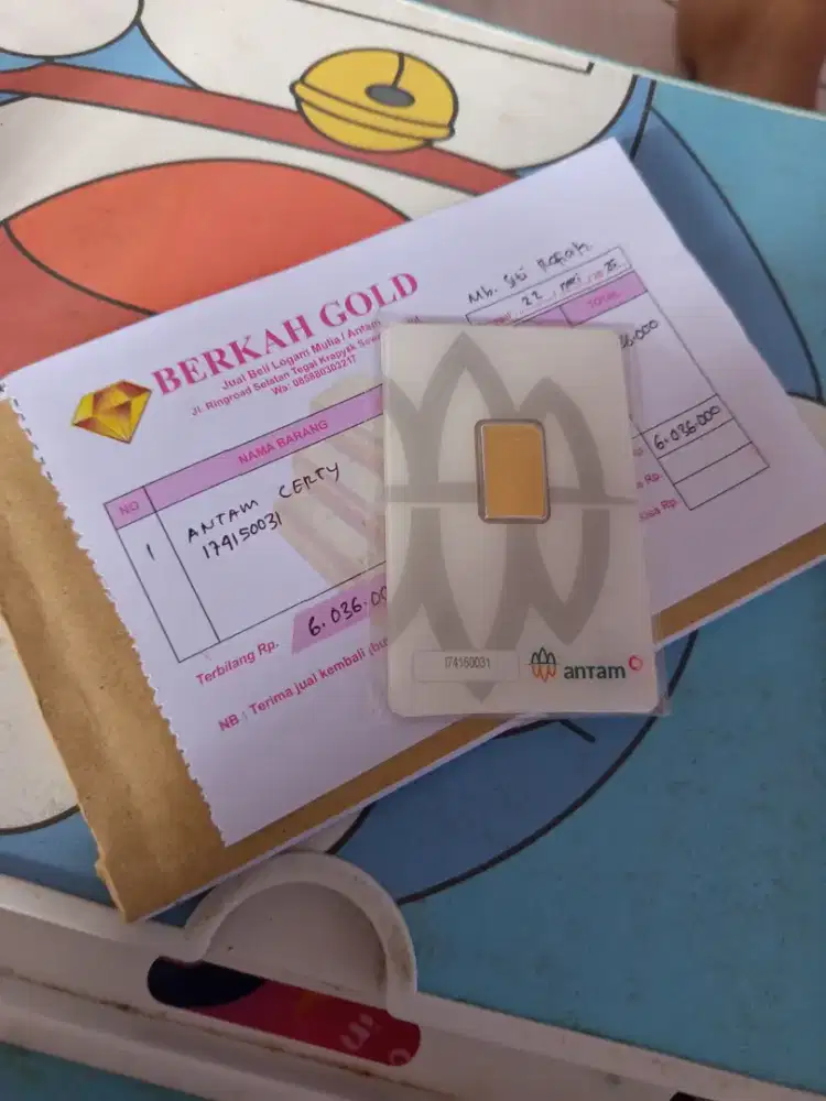 Jual beli antam bersertifikat