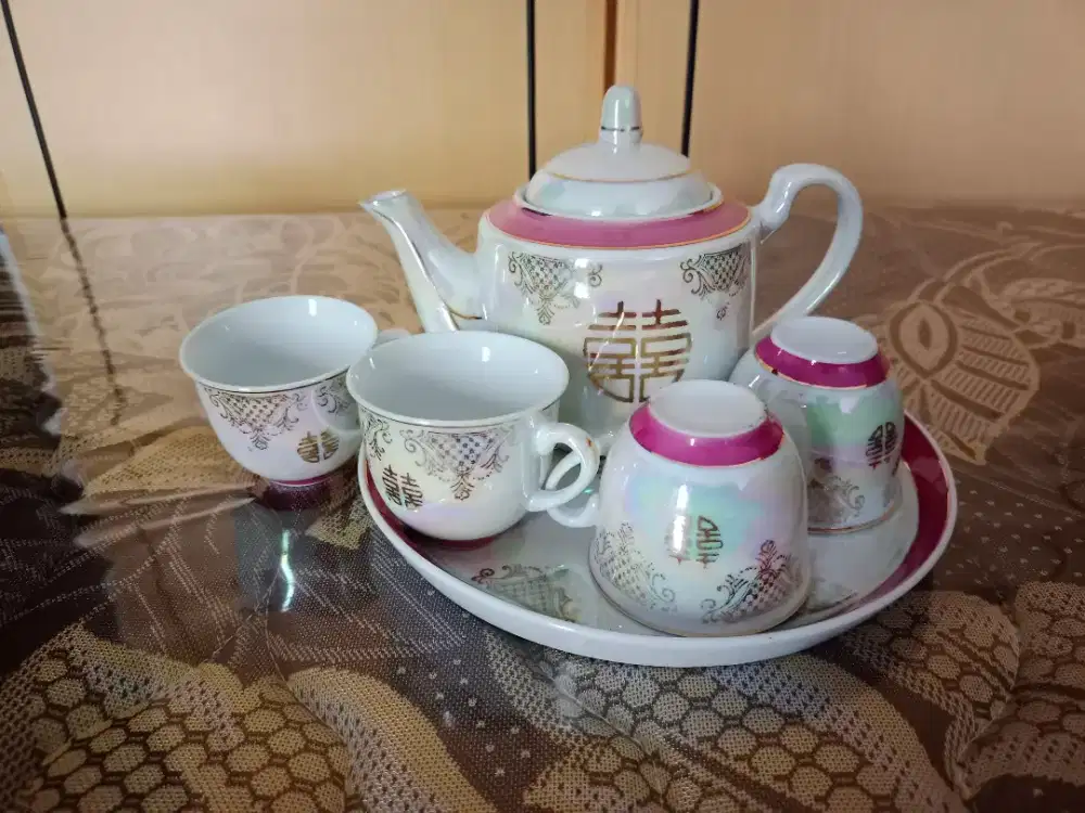 Teko cangkir set pernikahan