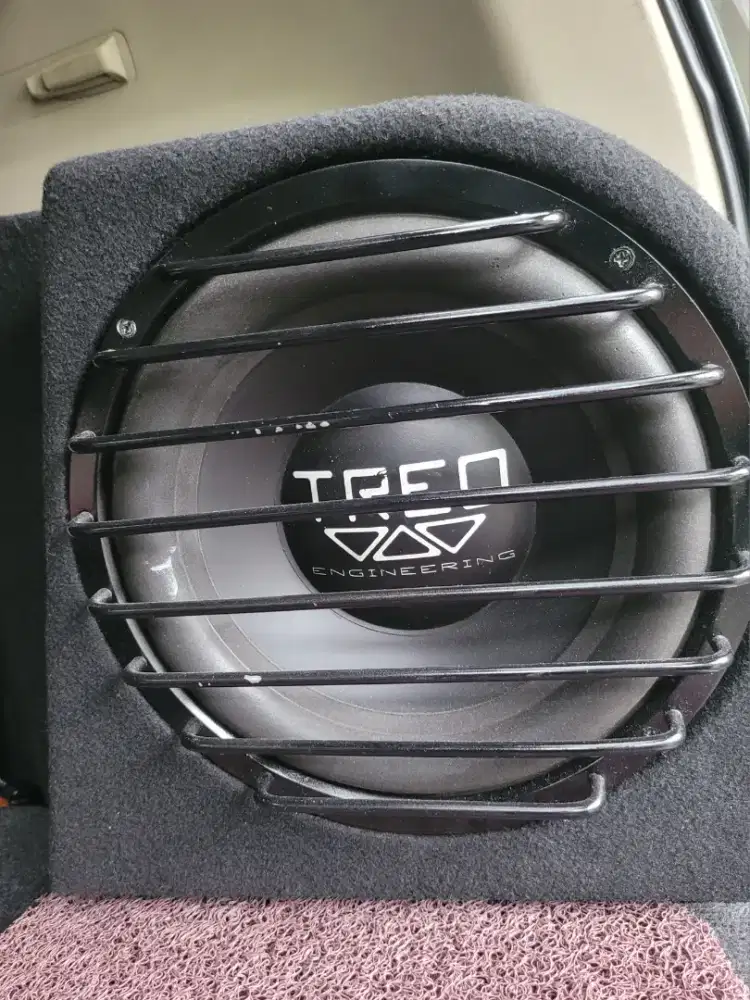 Subwoofer TREO TSX 10inch Bonus Box Sudut Custome Pajero Old