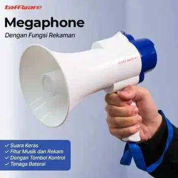 Pengeras Suara Megaphone dengan Fungsi Rekaman