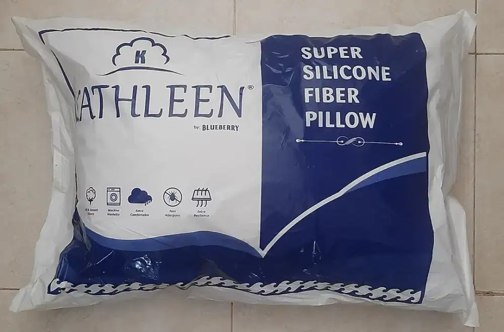 Bantal/Guling Silikon Kathleen Putih Polos