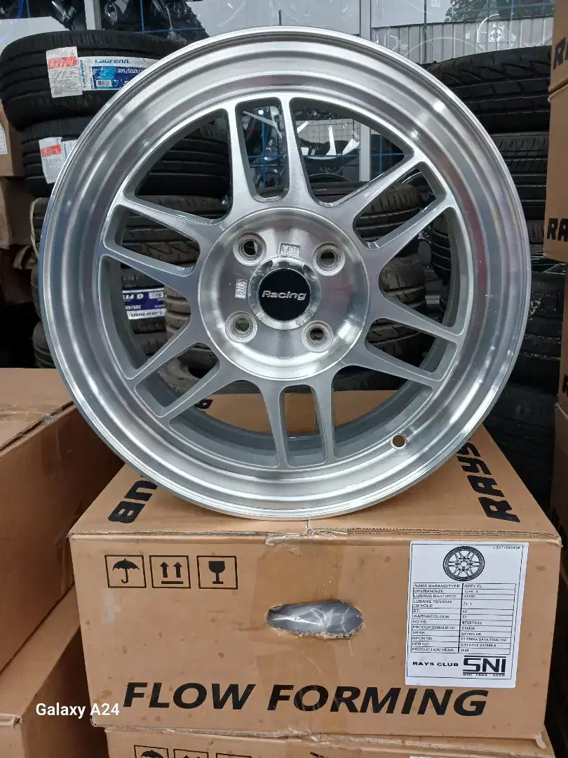 Enkei Rpf1 ring 15x6,5 pcd 4x100 ET 42 silver polish 4pcs
