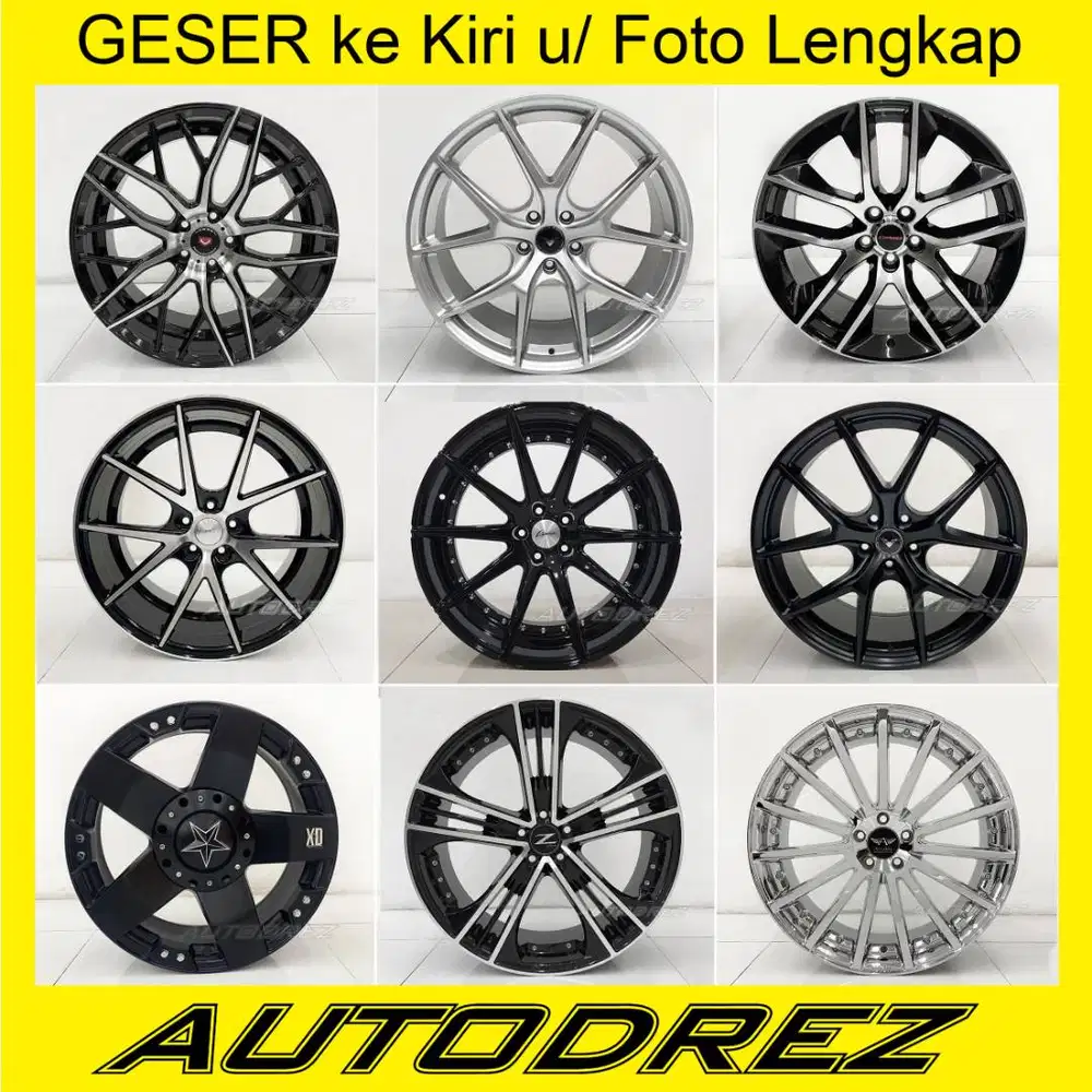 Velg Ring20 22 R20 R22 PCD 5x114 Lubang 5 Alphard Harrier Lexus Honda2