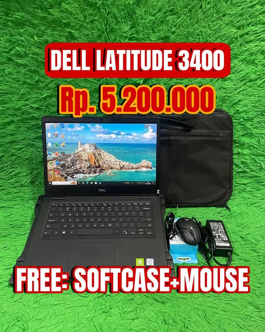Ready Laptop DELL LATITUDE 3400 Seken Rasa Baru No Minus NO DRAMA