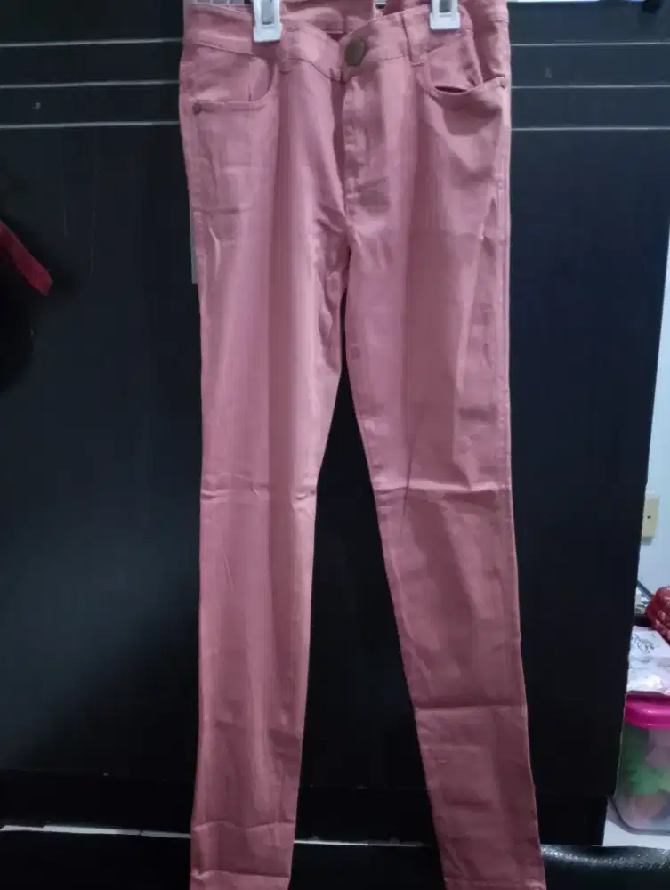 Celana semi jeans pinky soft