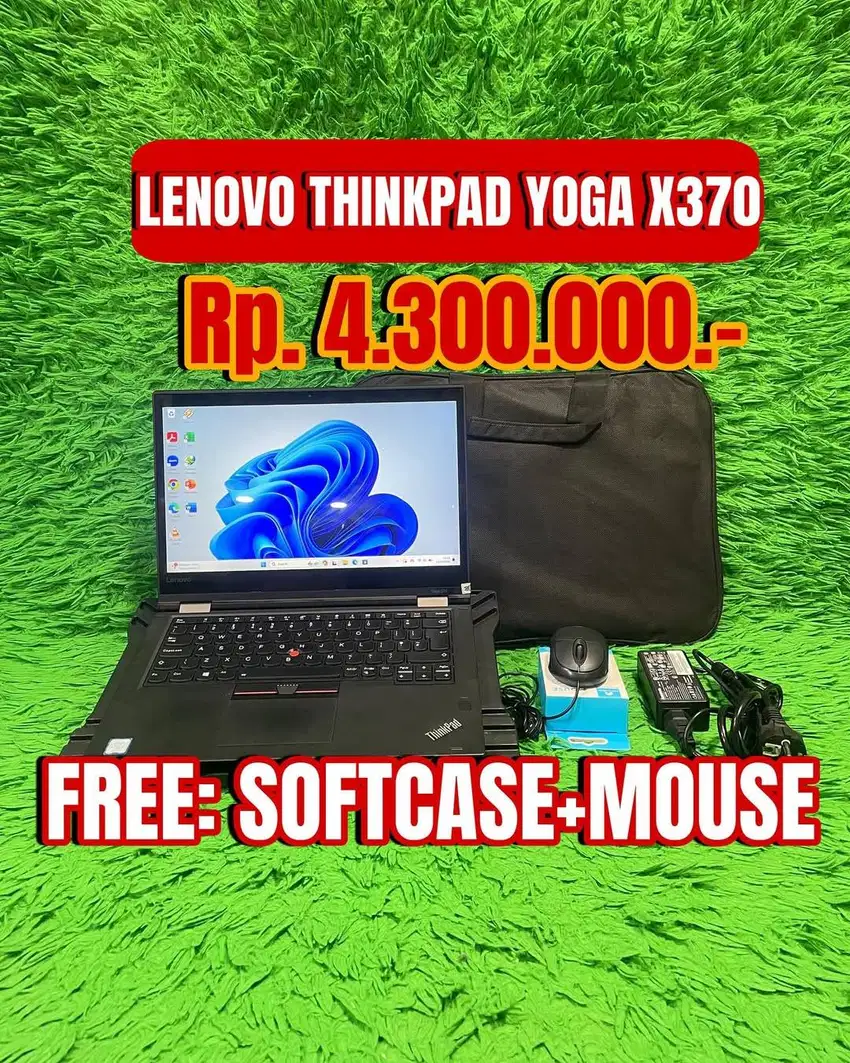 Ready Laptop LENOVO THINKPAD YOGA X370 Enak Buat Persentase Laporan