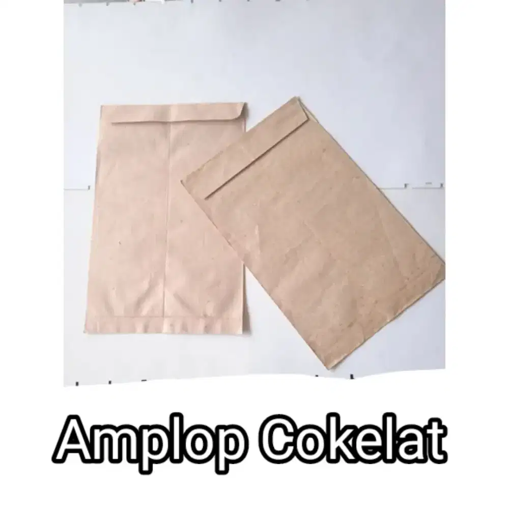 Amplop Coklat Polos – Ukuran 11,7 x 28 cm & 18 x 28 cm