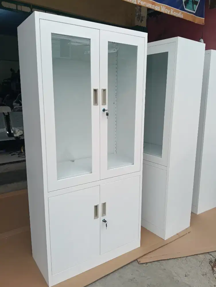 Lemari cabinet white new sale