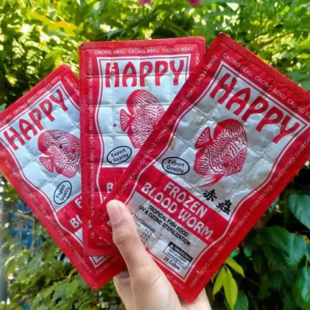 Pakan Cacing Beku Happy Export Quality