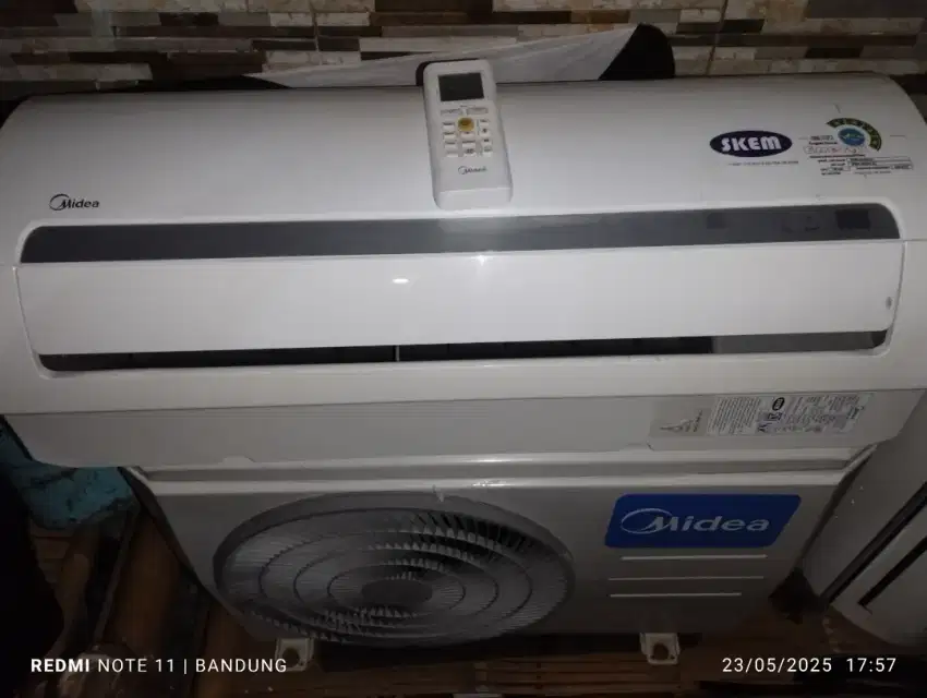 Ac bekas midea r410a 1/2pk+ pasang garansi