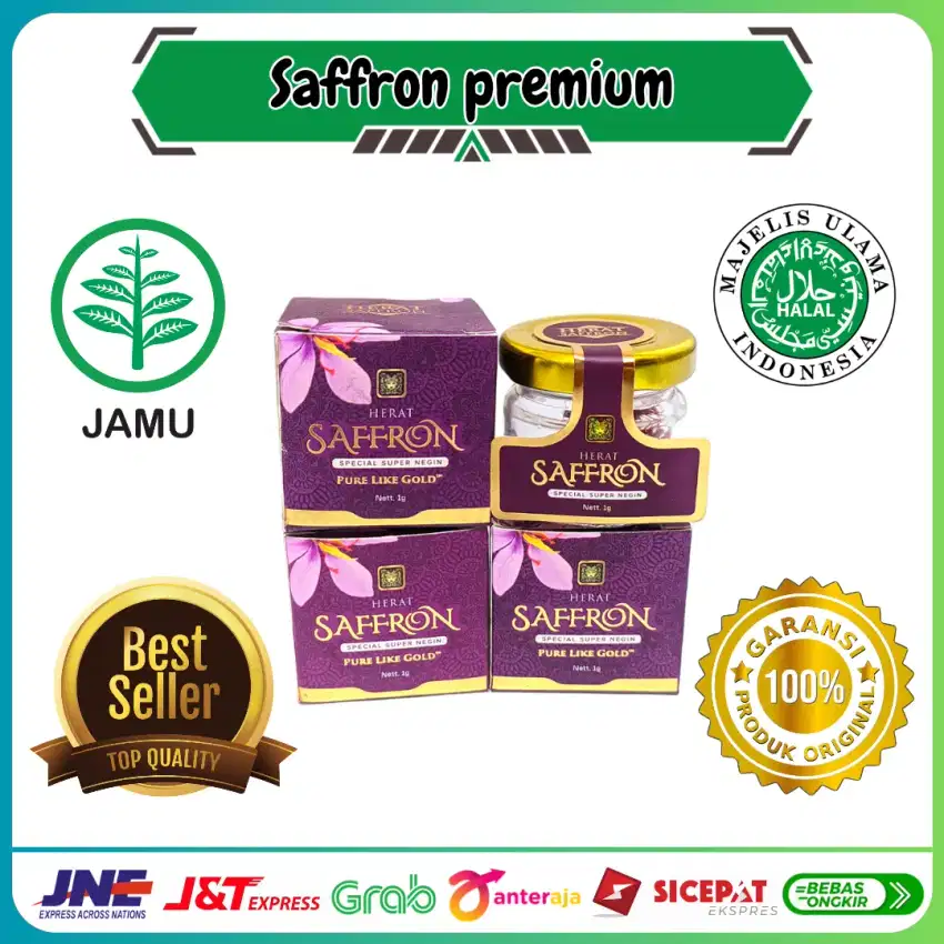 Saffron Super Negin Safron Premium Kualitas Tinggi