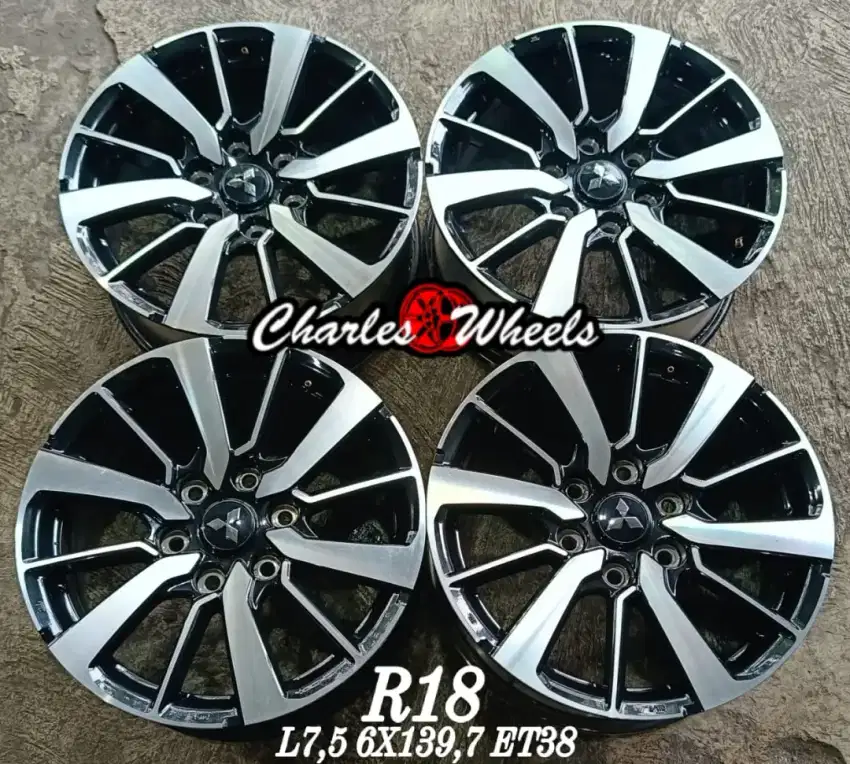 Jual velg oem pajero r18 6x139,7 dll