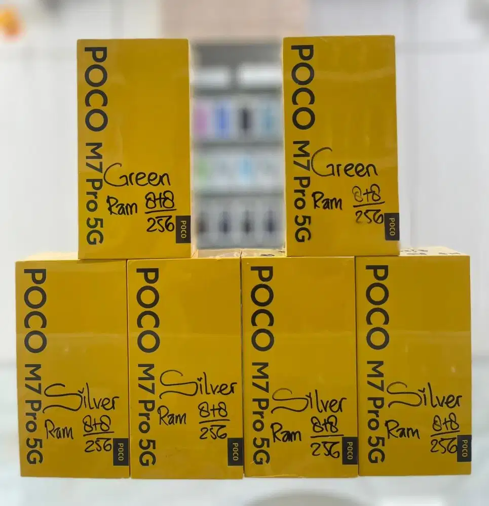 Baru...Xiaomi Poco M7 Pro 5G 8/256 Grs Resmi (Warna : Silver,Green)
