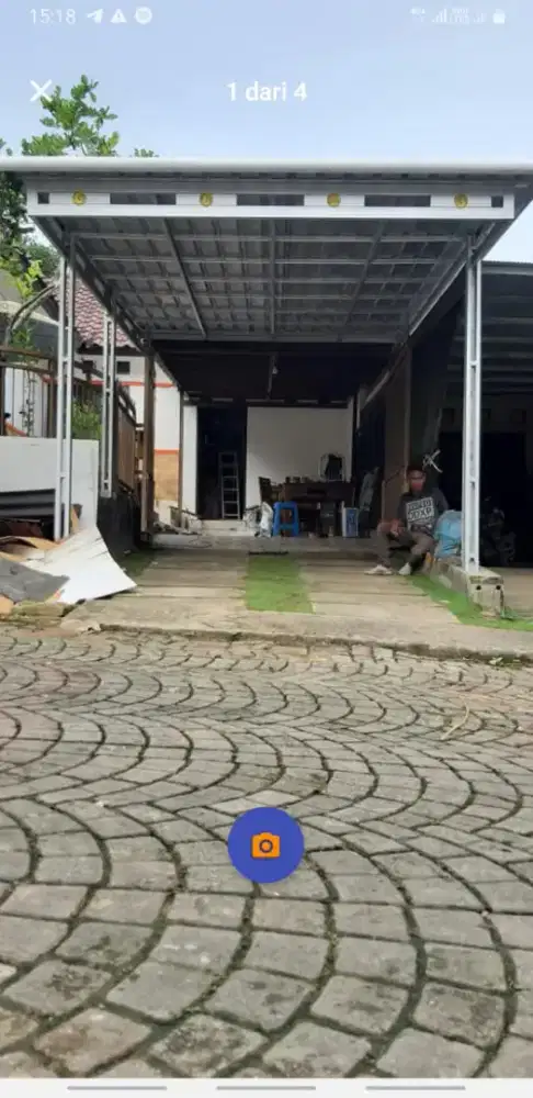 Spesialis Kanopi 1 hari baja ringan terpasang