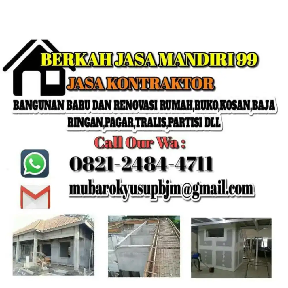 jasa pemborong bangunan rumah baru dan renovasi