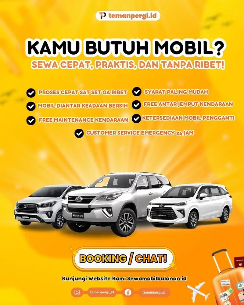 LAYANAN SEWA RENTAL MOBIL BULANAN LEPAS KUNCI, TERPERCAYA DAN AMANAH!!