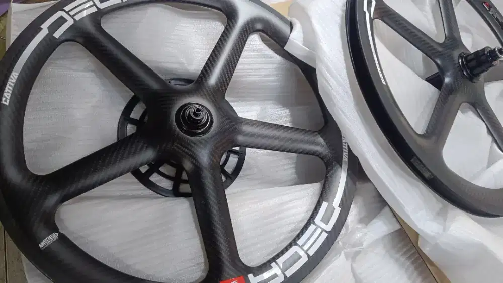 Wheelset DECA 5 spoke carbon 20 451 velg 22 inch VBRAKE Seli minivelo