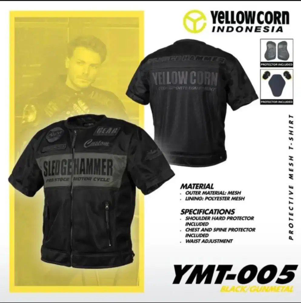 Jaket Yellowcorn YMT005 Black Gunmetal