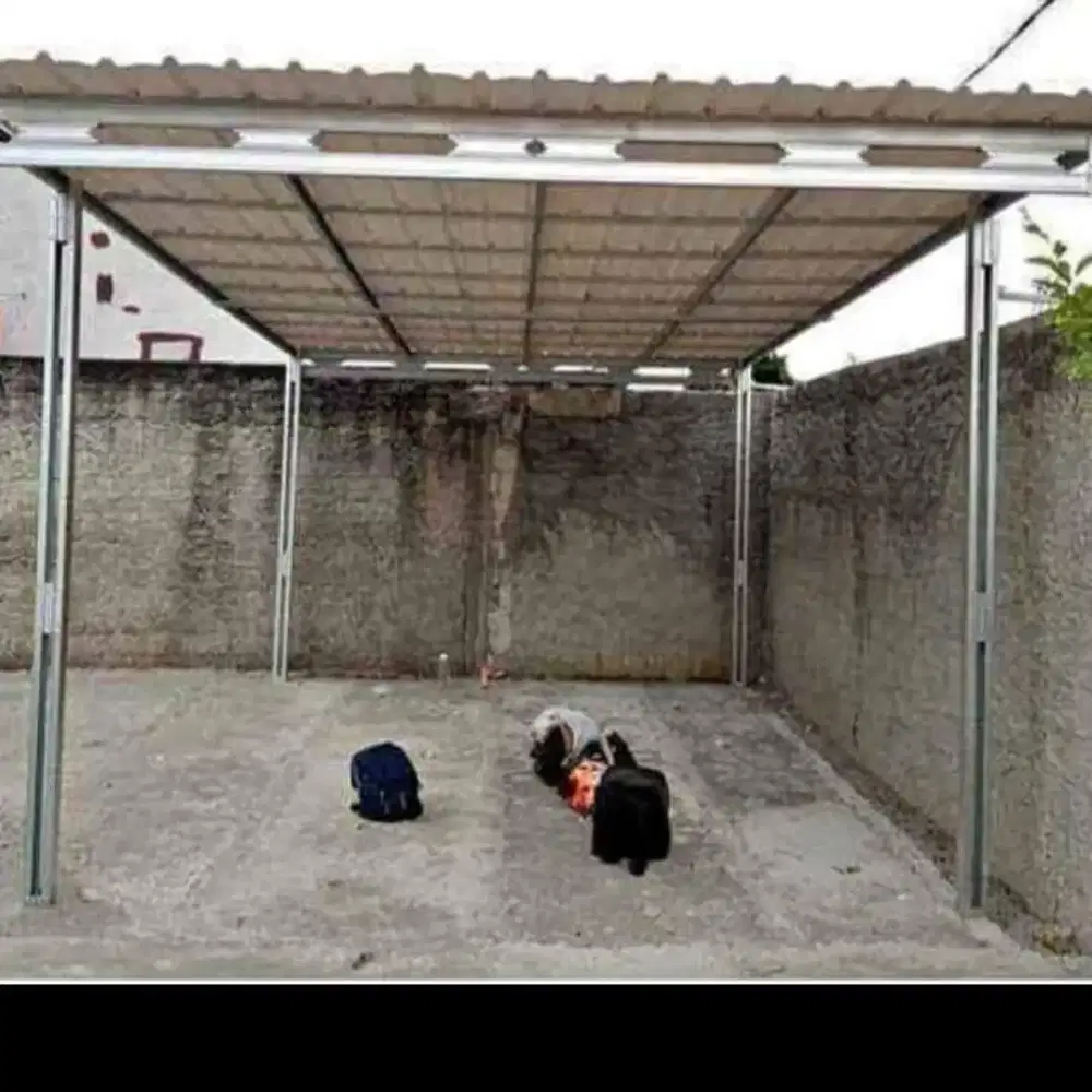 Spesialis pemasangan kanopi baja ringan terpasang rapi