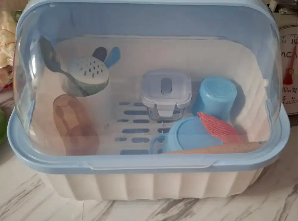 Tempat Rak Piring Mangkok Sendok bisa Untuk Taro Peralatan Makan Mpasi