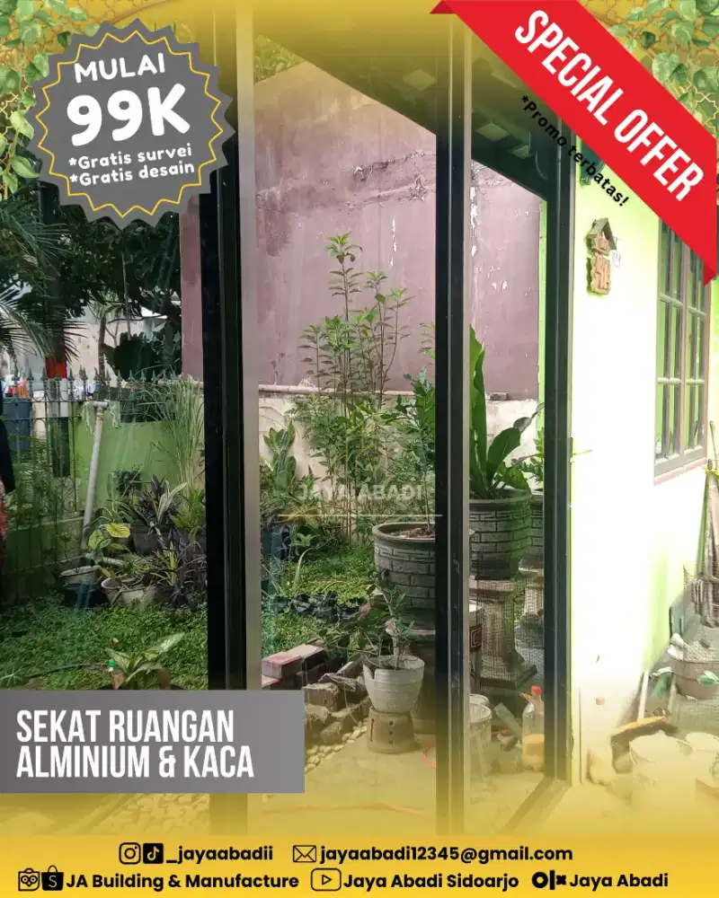 SPECIAL HARGA MURAH KUSEN DAN JENDELA KACA RIBEN