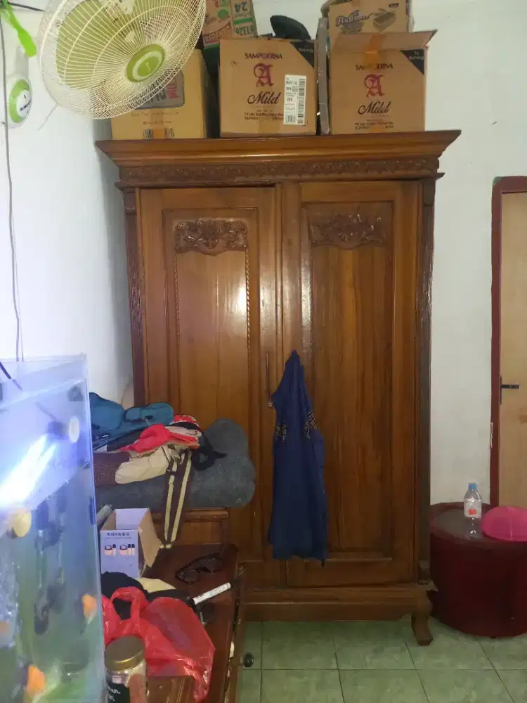 Lemari pakaian & Bufet Tv Dr jati Asli