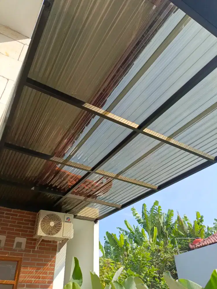 Kanopi galvalum pvc kaca solartap solartap alderon GRC karpot kain