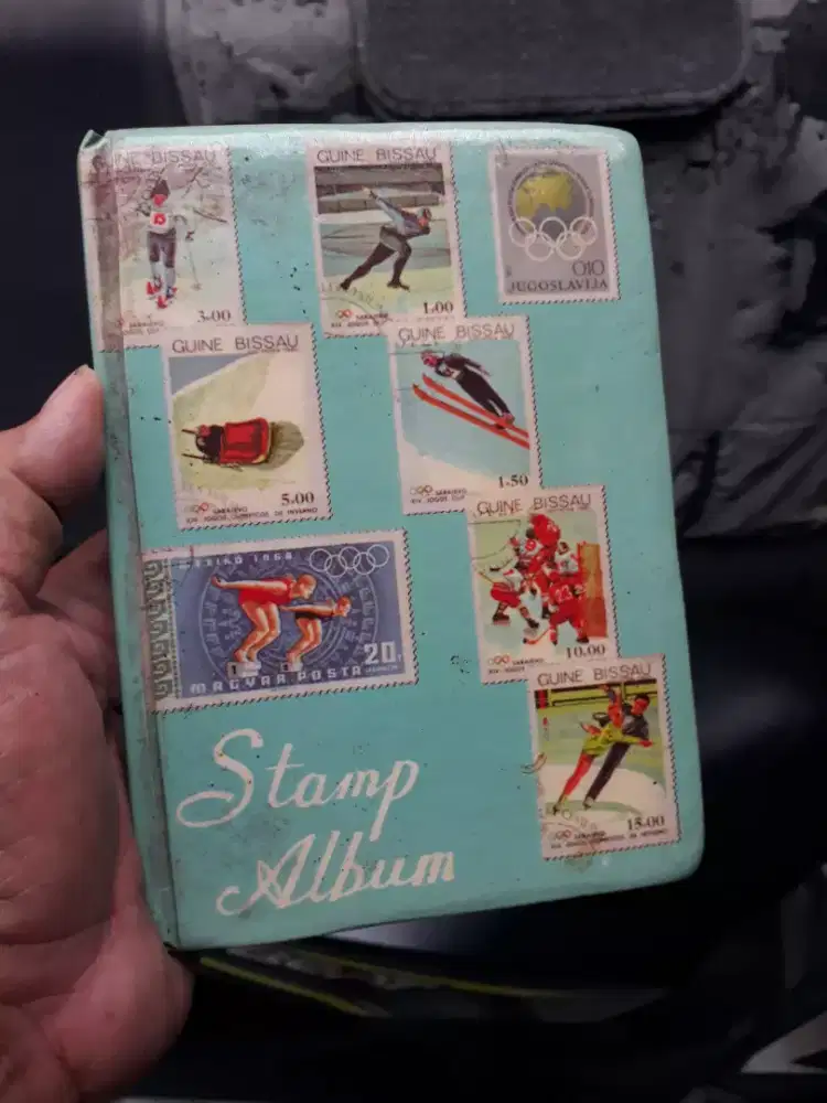 Antik vintage koleksi perangko filateli 1 buku full rapat langka