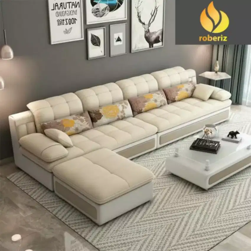 Sofa Cantik L Shape Ruang Tamu minimalis