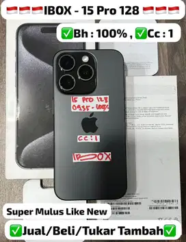 iphone 15 pro 128gb second ibox