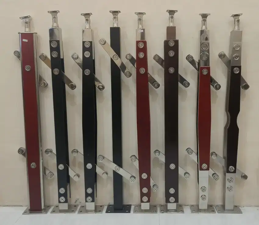 Tiang tangga tiang railing kaca