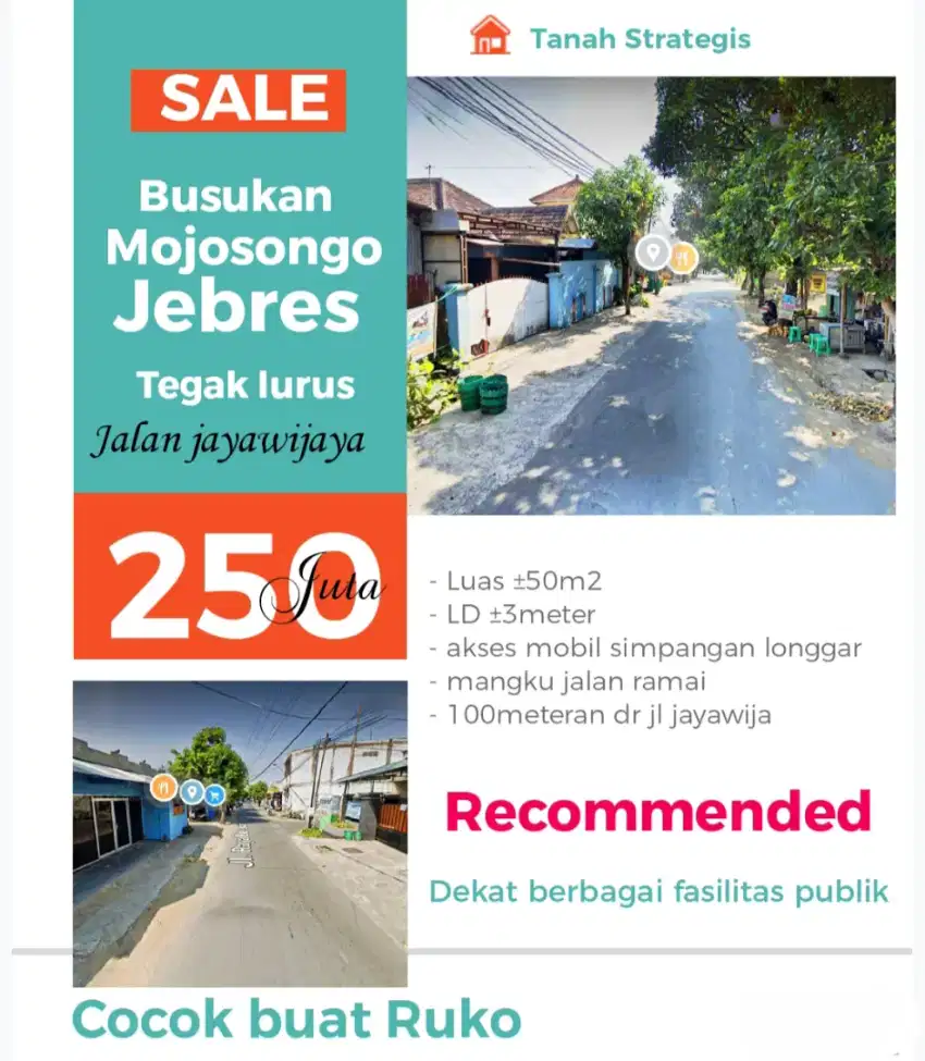 Tanah 50 strategis solo