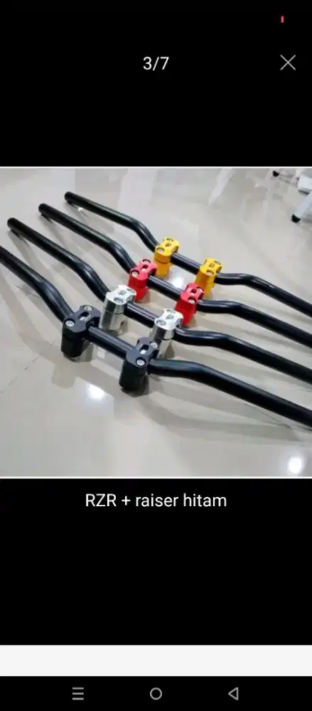 stang rzr + raiser hitam